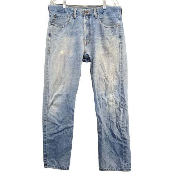 Levi's Signature Men's Regular Straight Jeans Blue Size 34x30 5-Pocket Cotton - Picture 1 of 14